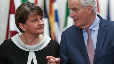 DUP tells Barnier current EU proposals on Brexit are unacceptable