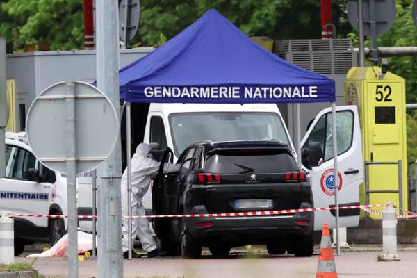 Huge manhunt launched in France after gunmen kill two guards and free inmate from prison van