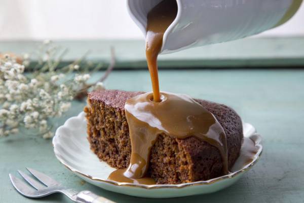 Sticky toffee cake with butterscotch sauce
