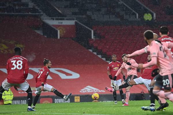Man United stunned as Oliver Burke wins it for Sheffield United