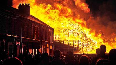 Fire crews protect Belfast homes from major bonfire