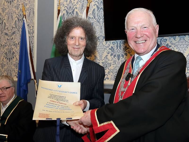 ‘I am proud of my roots’: Musician Gilbert O’Sullivan conferred with Freedom of Waterford