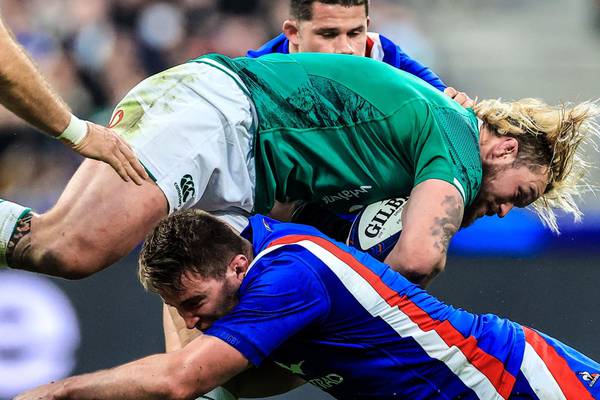 Ireland struggle to match France’s physicality in valiant defeat
