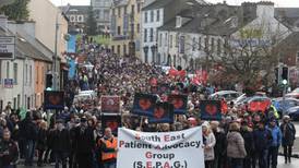 Thousands demonstrate over Waterford cardiac care