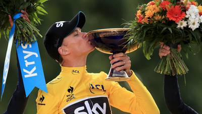 Tour de France finale the wettest since 1998 as Froome celebrates with Team Sky