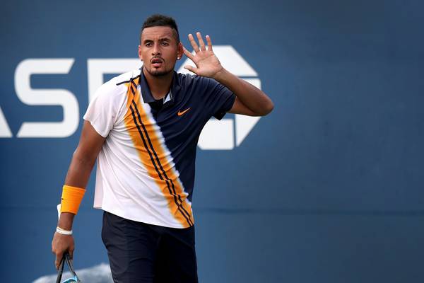 US Open: Nick Kyrgios through after umpire’s intervention