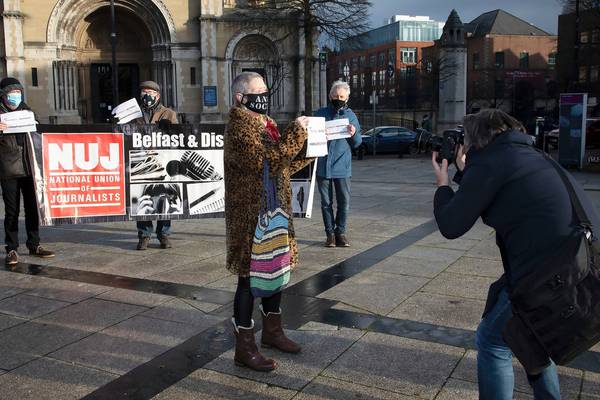 NUJ holds protests over threats to reporters in Northern Ireland