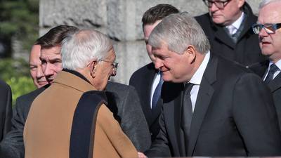 Business and politics figures at funeral of Denis O’Brien snr