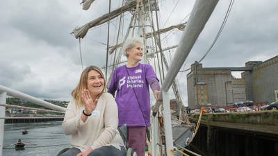 Tall ship sets sail for UK in aid of spinal cord injury charity