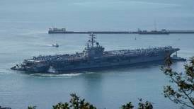North Korea fires latest ballistic missile towards sea after US naval drills, South Korea says