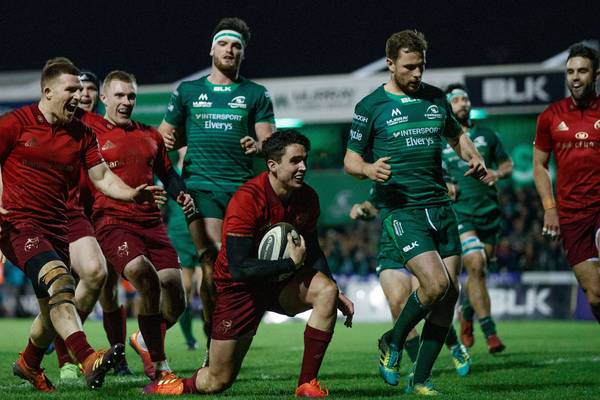 Joey Carbery inspires Munster to thrilling win at Connacht