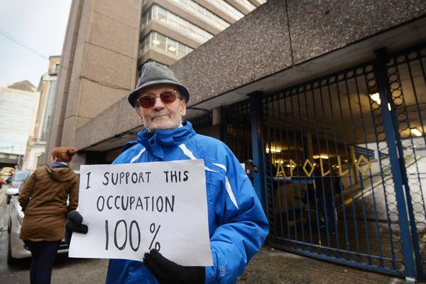 Legal notice served on activists occupying Dublin office block