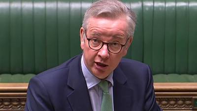 Gove calls on MPs to consider the benefits of the Northern Ireland protocol
