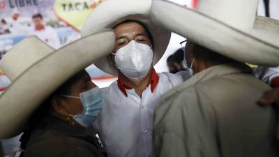 Far-left activist Castillo leads in Peru presidential election upset