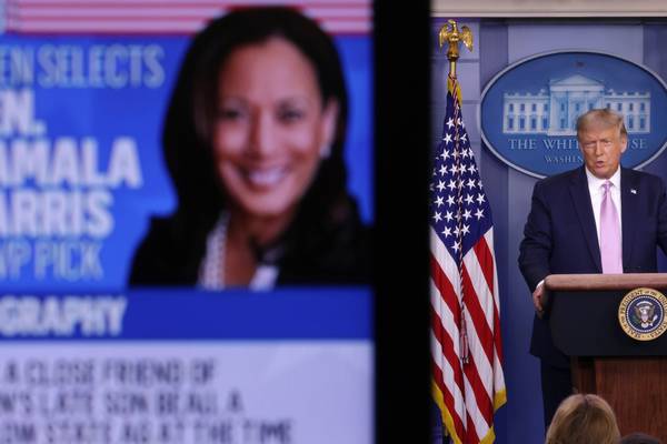 Donald Trump immediately targets Kamala Harris in campaign video