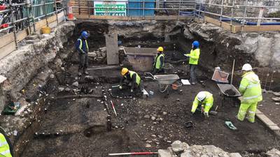 Archaeologist hails ‘extraordinary’ Viking village find in Dublin