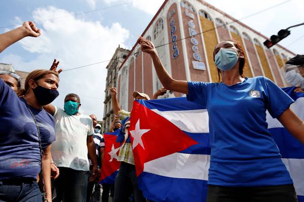 Cuba protests: one man killed and more than 100 missing in historic unrest