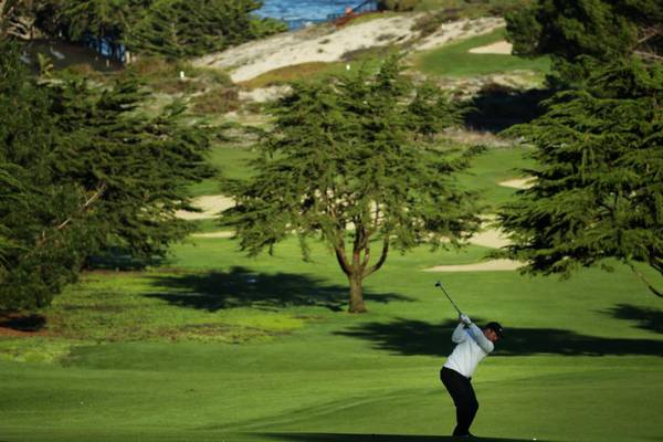 Paul Casey leads by three shots in Pebble Beach Pro-Am