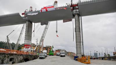 Genoa moves beyond tragedy as new bridge close to completion