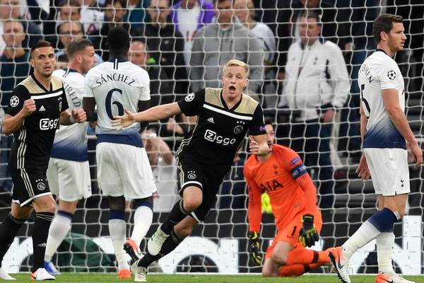 Ajax burst out of the blocks to draw first blood against Spurs