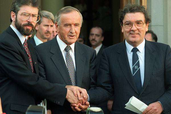 Albert Reynolds’s public handshake with Gerry Adams angered Northern Office