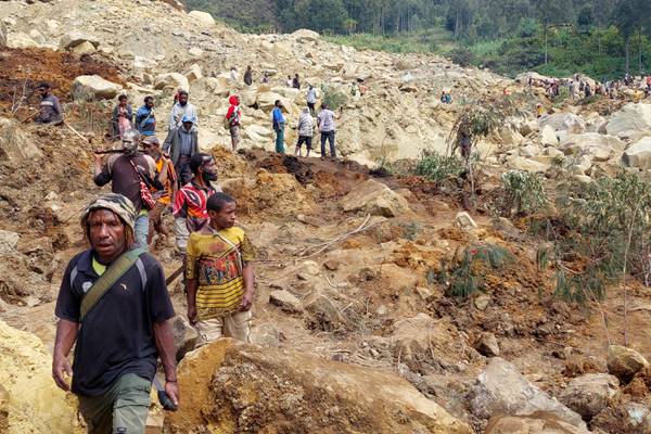 Papua New Guinea landslide: More than 2,000 buried, says agency as international aid sought