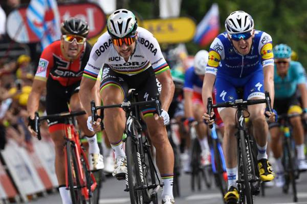 Tour de France: Dan Martin comes home third behind Peter Sagan