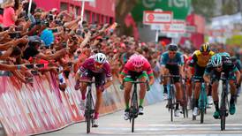 Sam Bennett finishes third in Giro d’Italia stage three