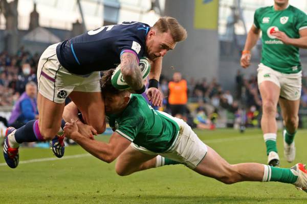 Ireland wrap up Triple Crown with bonus-point win over Scotland