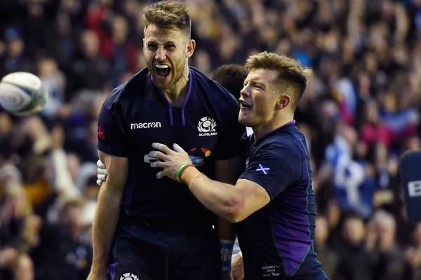 Tommy Seymour grabs hat-trick of tries as Scotland pummel Fiji