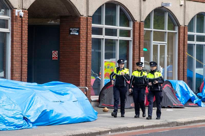 Asylum seekers being moved from Mount Street tents