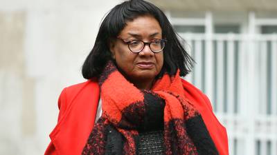 Diane Abbott made ‘terrible mistake’ by saying Irish people did not suffer racism, says Labour grandee