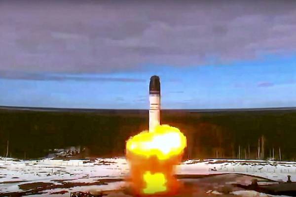 Russian state TV shows clips simulating Ireland being wiped out by nuclear weapons