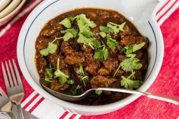 Chilli con carne with chocolate