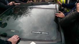 Tánaiste’s car blocked by water charge protesters in Tallaght