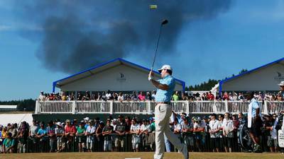 Real fire darkens sky at Chambers Bay  as hurling double-bill fails to ignite
