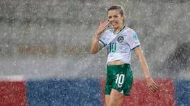Denise O’Sullivan leads Ireland to Nations League promotion as they beat Albania in waterlogged Shkodër