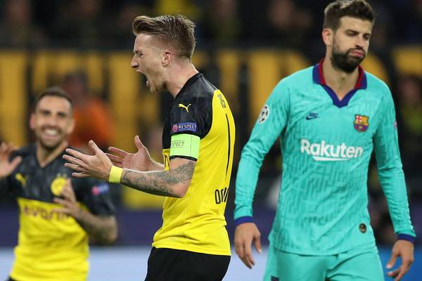 Barcelona hang on to deny brilliant Borussia Dortmund