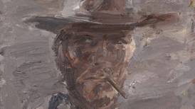 Clint Eastwood portrait by Basil Blackshaw found in stable