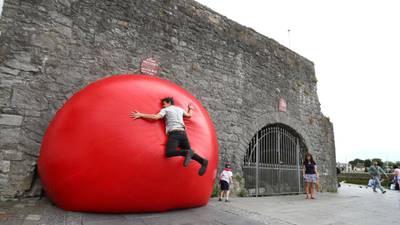 Red Ball rolls through city as part of Galway arts festival