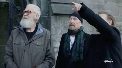 Bono, Edge and Letterman mooch about a Dublin so old and gloomy even the crow’s feet have crow’s feet