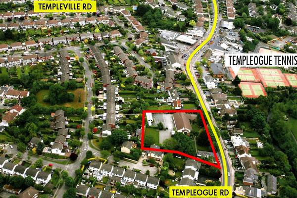 Site for 16 houses in Templeogue for  €3.45m