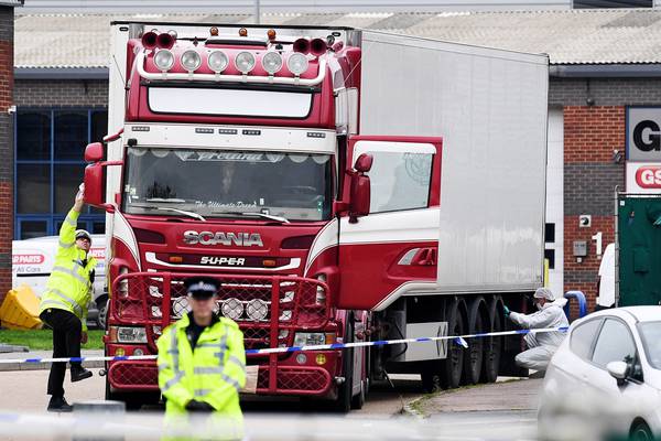 Searches in Armagh after 39 migrants found dead in truck in Essex