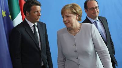 Leaders of Italy, France and Germany  discuss EU post-Brexit