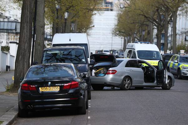 Shots fired in London after Ukrainian ambassador’s car ‘rammed’