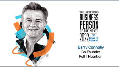 The Irish Times Business Person of the Month: Barry Connolly