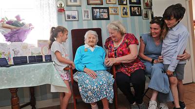 Woman on 106th birthday credits long life to staying calm