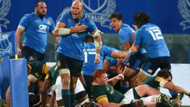 Conor O’Shea’s Italy stun South Africa in Florence