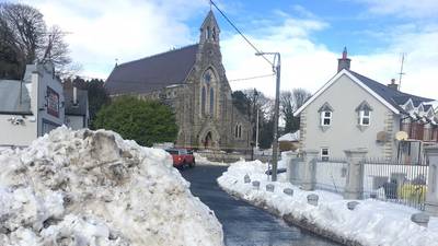 Roundwood village emerges from extreme snow conditions
