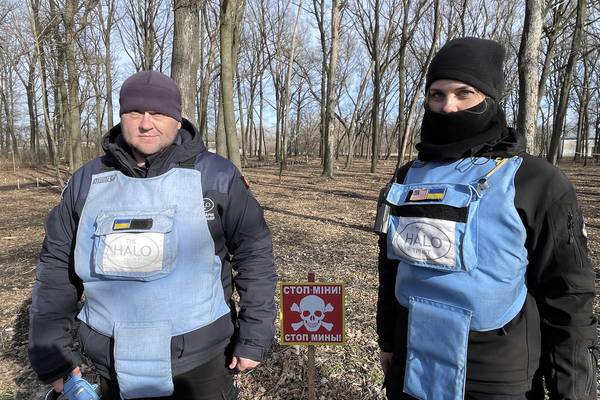 ‘It’s about clearing the land, making it safe, liberating it’: Ukraine’s deminers face decades-long task